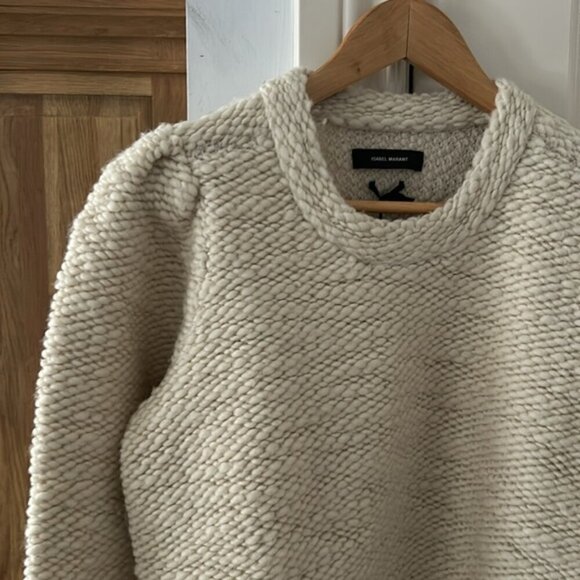 NWT Isabel Marant Off-White Wool Sybille Sweater38 - Picture 5 of 13